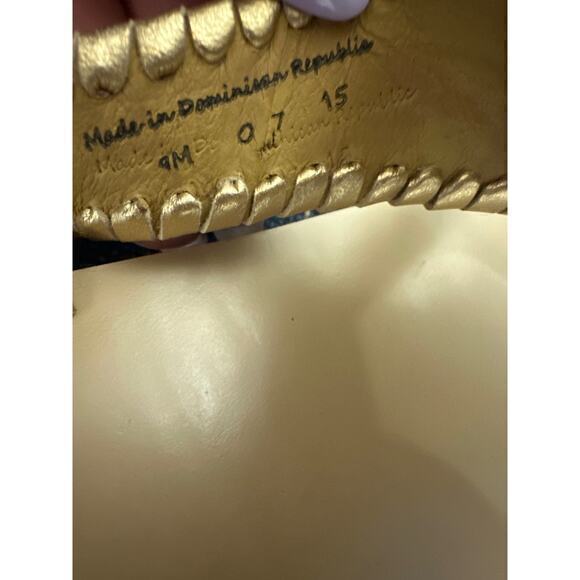 Jack Rogers Alana Thong Sandals in Ivory & Gold Size 9 - Picture 4 of 6